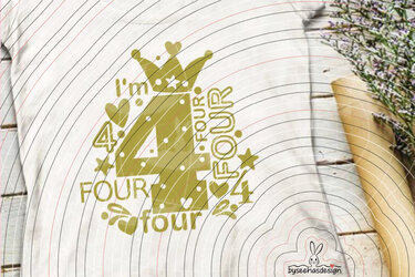 I'm four Plotterdatei SVG DXF - Bild 8