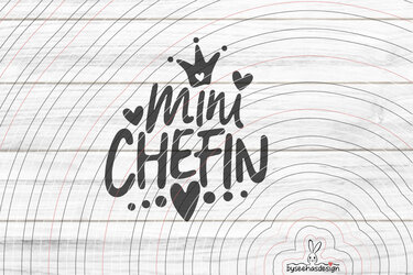 Mini Chefin Plotterdatei SVG DXF - Bild 2