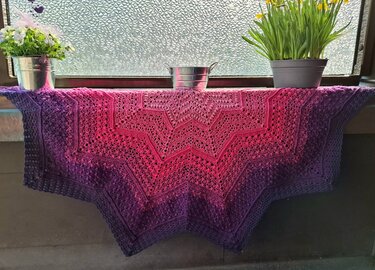 "Seestern"... das Sternentuch mit 6 Ecken für warme oder kalte Tage - Bild 7