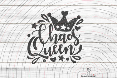 Chaos Queen Plotterdatei SVG DXF - Bild 2