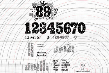 Zahlen 80-100 Plotterdatei SVG - Bild 2