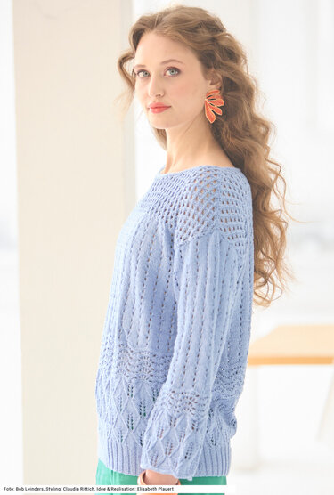 Ajourmuster-Pullover - Bild 2