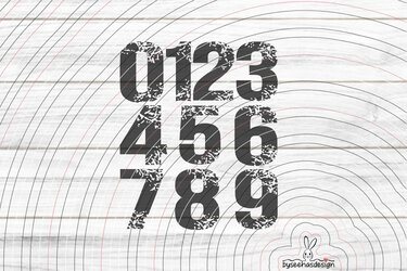 Zahlen 0-9 Plotterdatei SVG DXF - Bild 2
