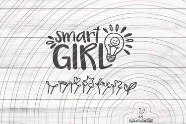 smart Girl Plotterdatei SVG DXF - Bild 2