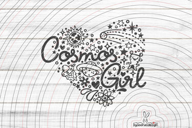 Cosmos Girl Plotterdatei SVG DXF - Bild 2