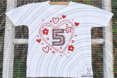 Zahlenherz 1-9 Plotterdatei SVG DXF - Bild 9