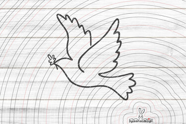 Taube Plotterdatei SVG DXF