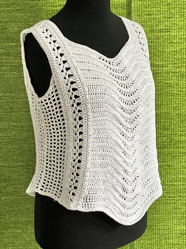 Sommertop in einem Wellenbad - Häkelanleitung - Bild 3