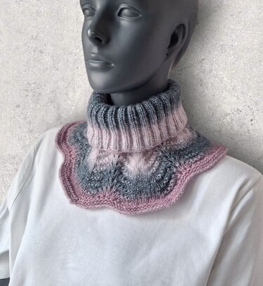Strickanleitung Schalkragen, Cowl, Neckwarmer, Kragenschal, Halssocke  #344 - Bild 6