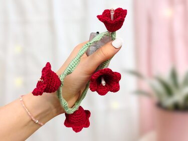 Häkelanleitung Lichterkette Blumen