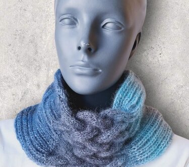 Strickanleitung Halssocke, Neckwarmer, Loop, Schalkragen, Cowl  #326 - Bild 20