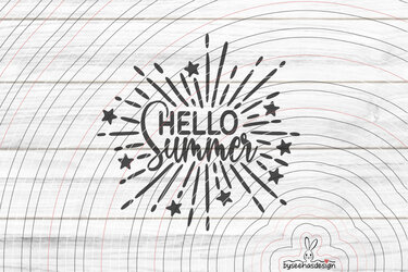 Hello Summer Plotterdatei SVG DXF - Bild 2