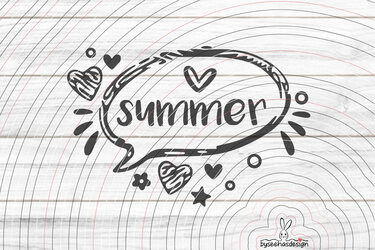 Summer Plotterdatei SVG DXF