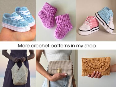 Crochet baby girl shoes pattern PDF - Image 17