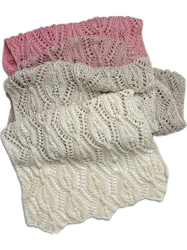 STOLA GERLINDE … MIT BLATTMUSTER GESTRICKT - Bild 3