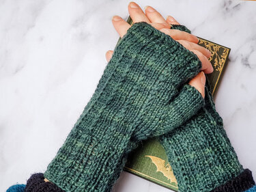 ONELINER Armstulpen Strickanleitung - Bild 2