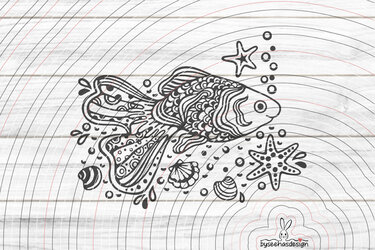 Paradies Fisch Plotterdatei SVG DXF - Bild 2