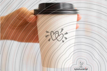 Zwei Herzen Plotterdatei SVG DXF - Bild 10