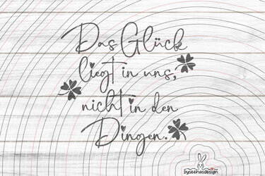Das Glück Plotterdatei SVG DXF
