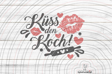 Küss den Koch Plotterdatei SVG DXF - Bild 2
