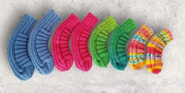 Strickanleitung Baby-Socken Würmli ohne Ferse in 4 Größen     #377 - Bild 8