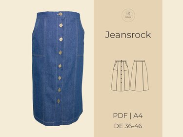 Jeansrock PDF Schnittmuster und Nähanleitung - Bild 2