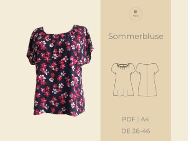 PDF Schnittmuster Sommerbluse mit Kräuselung Schnittmuster und Nähanleitung - Bild 2