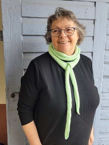 Frühlingstuch Mintha, tunesisch gehäkelt - Bild 3