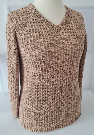 Pullover / Shirt "Anytime" Häkelanleitung RVO 2 Ausschnitt-Varianten - Bild 3