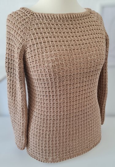 Pullover / Shirt "Anytime" Häkelanleitung RVO 2 Ausschnitt-Varianten - Bild 8