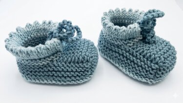 Strickanleitung für süße Babyschühchen - Bild 6