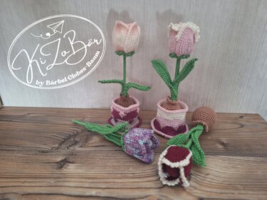 Tulipan - Häkelanleitung für eine variantenreiche Tulpe