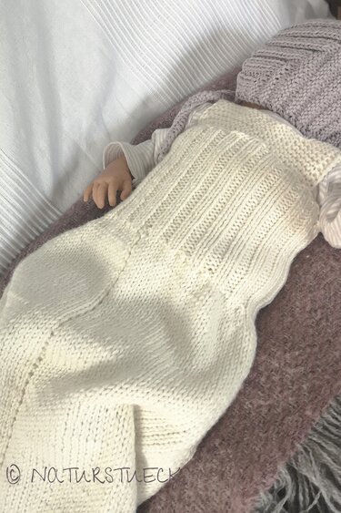 Baby Strampelsack stricken | Strickanleirung Baby Pucksack für Anfänger - Bild 2