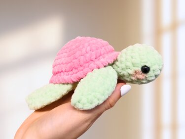 Häkelanleitung Schildkröte "Rosa"