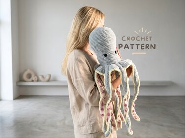 Häkelanleitung: XXL Oktopus | 120cm