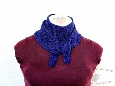 fix gestricktes Minituch „Christine“ mit Lochmuster einfache Anleitung