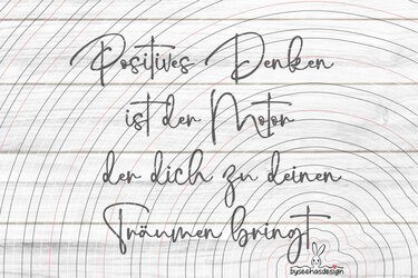 Positives Denken Plotterdatei SVG DXF