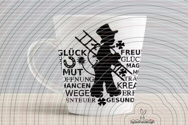Kaminfeger mit Text Plotterdatei SVG DXF - Bild 8