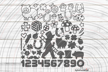 Glück Symbole Plotterdatei SVG DXF - Bild 2
