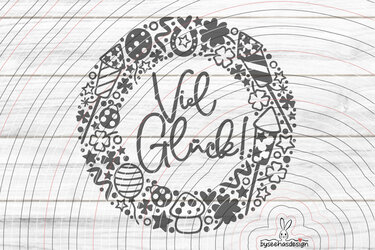 Viel Glück Plotterdatei SVG DXF