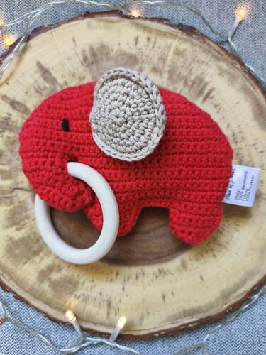 Crochet Pattern: Elephant Baby Teether "Elis" - Image 3