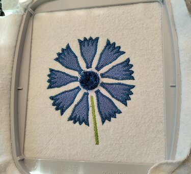Stickdatei Kornblume Blume Frühling - Bild 5