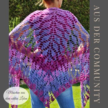 Crochet Pattern for Triangle Shawl | Shawl BioTronik #2 - Image 18