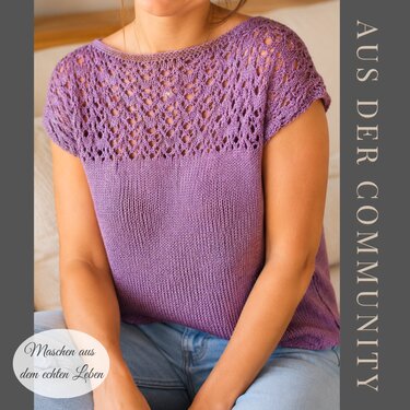 Strickanleitung für Sommertop | Stricktop MonteNegro #1 - Bild 19