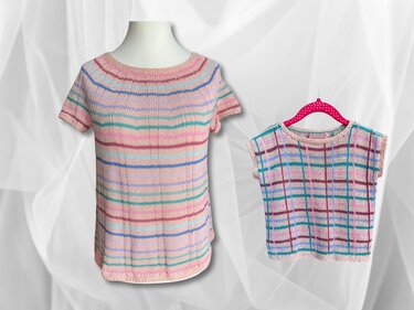 Mutter-Tochter-Set - Strickanleitungen für zwei Shirts