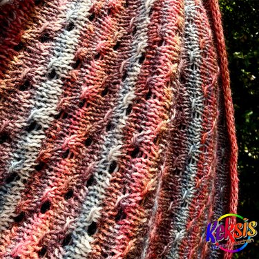 „ŝtupo“ - Asymmetrisches Stricktuch - Bild 8