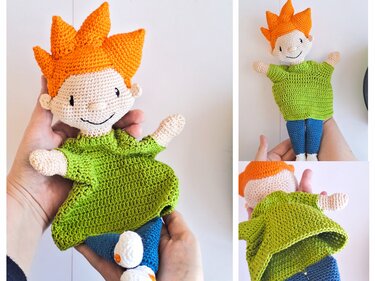 Häkelanleitung "Handpuppe Zacharias Zöliakie" - Bild 2