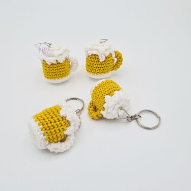 TINY BEER MUG – Mini Beer Crochet Pattern (2 Sizes) | Oktoberfest Decor - Image 7