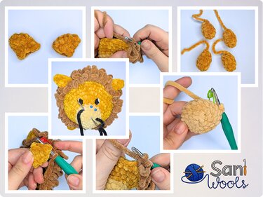 Crochet Pattern Ball Lion Loma – No-Sew Amigurumi Lion - Image 2