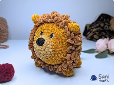 Crochet Pattern Ball Lion Loma – No-Sew Amigurumi Lion - Image 5